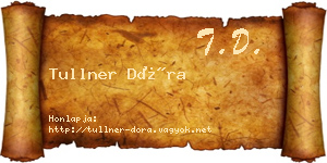 Tullner Dóra névjegykártya